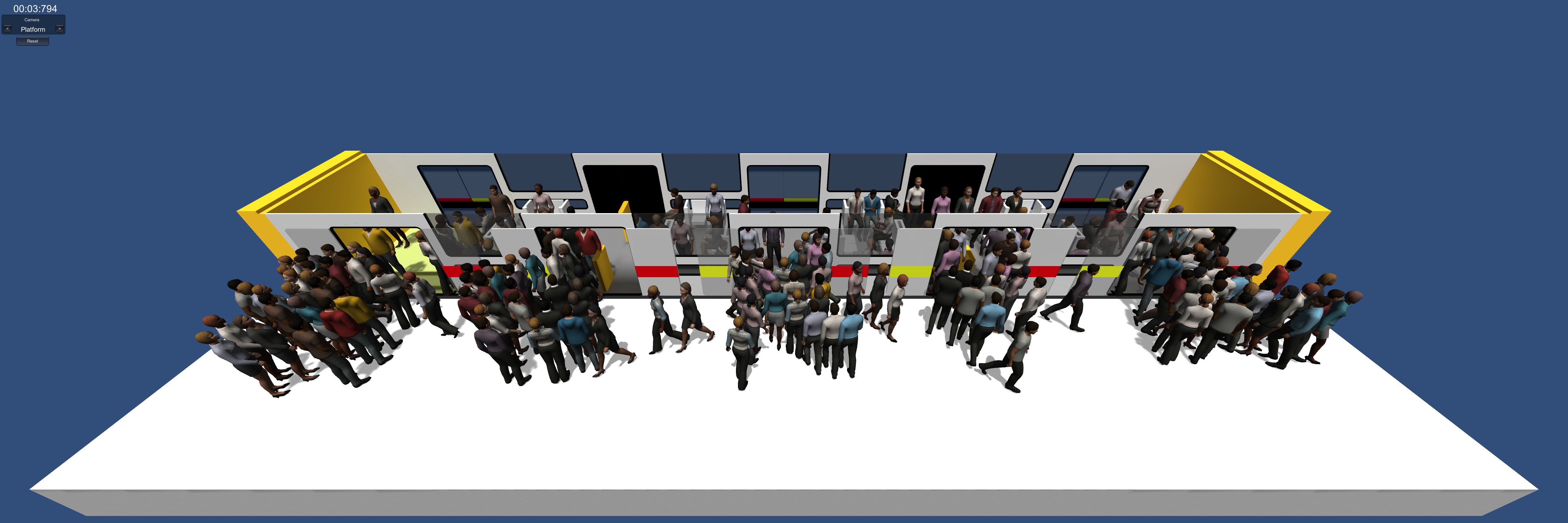 Train Boarding and Alighting Simulation